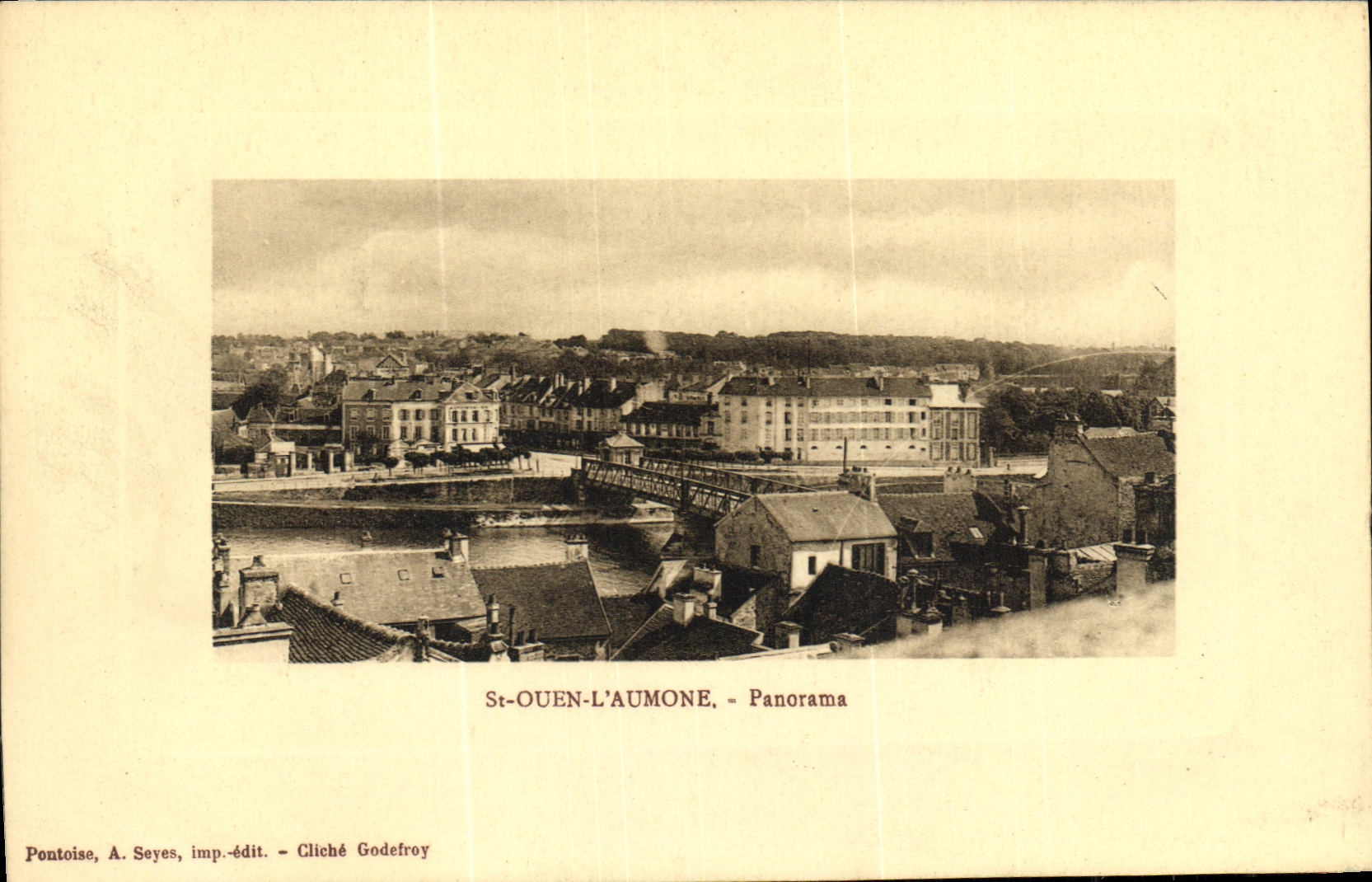 VINTAGE POSTCARD Holy Ouen Panorama