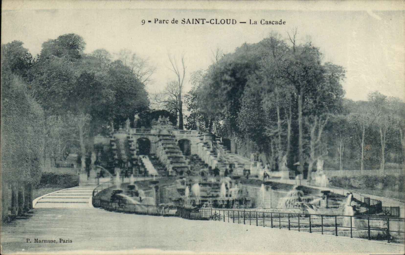 VINTAGE POSTCARD Holy Cloud the Park the Cascade
