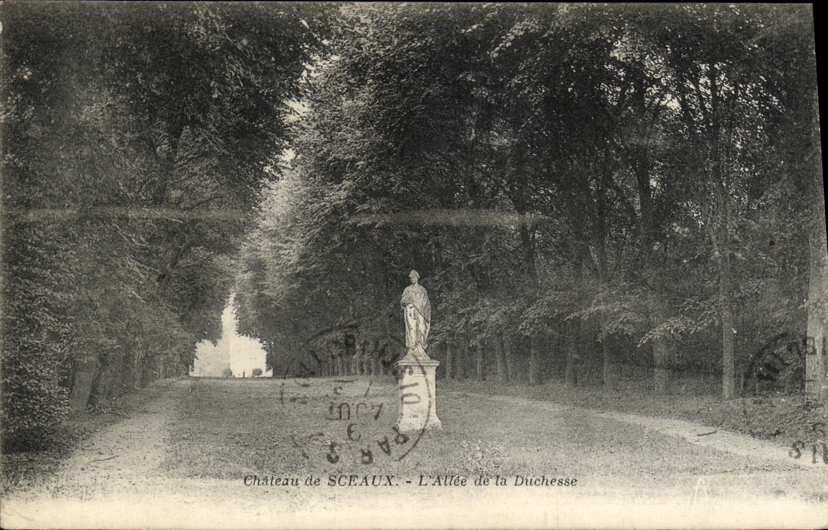 Castillo de la POSTAL de la VENDIMIA de los sellos L ido de la duquesa