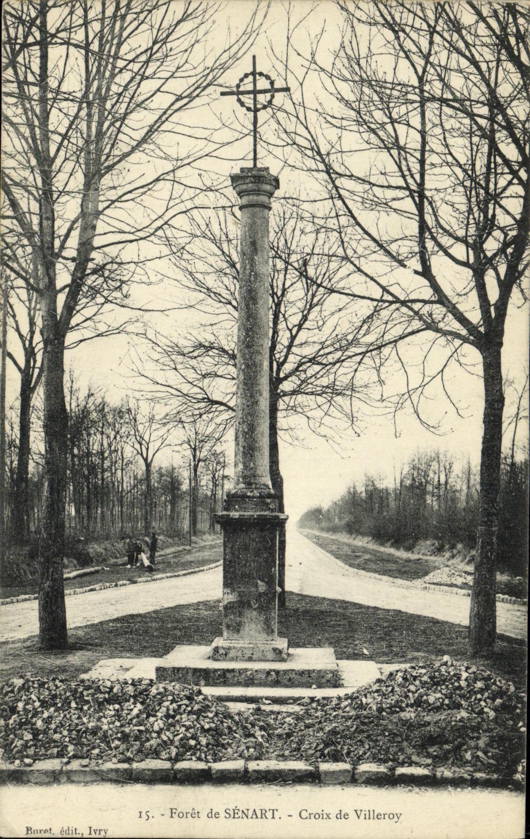 Taladro de la POSTAL de la VENDIMIA de la cruz de Senart de Villeroy