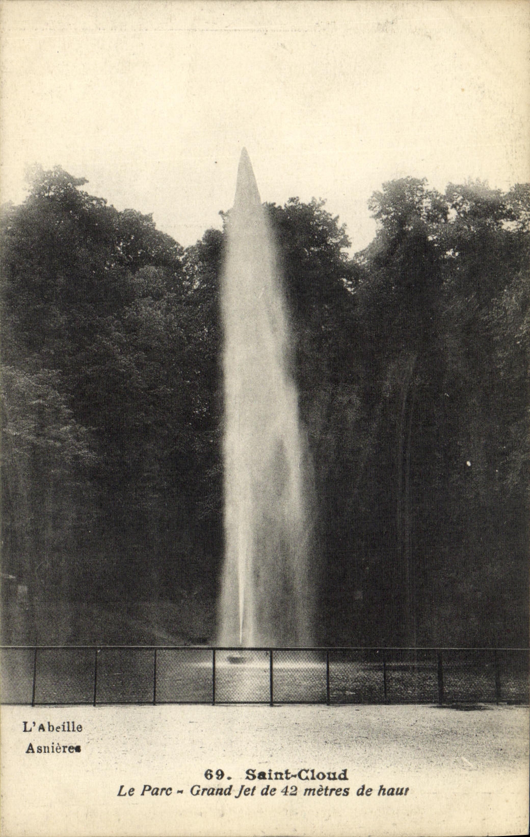 VINTAGE POSTCARD Holy Cloud Large jet of 42 bills of quantities