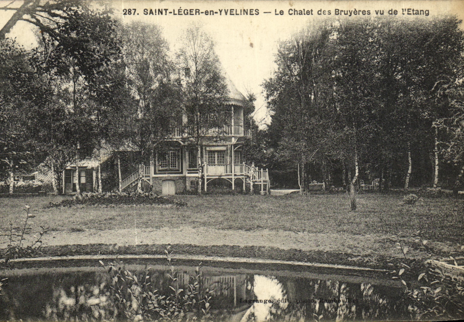 CPA Saint Leger en Yvelines Le Chalet des Bruyeres Ve De L Etang