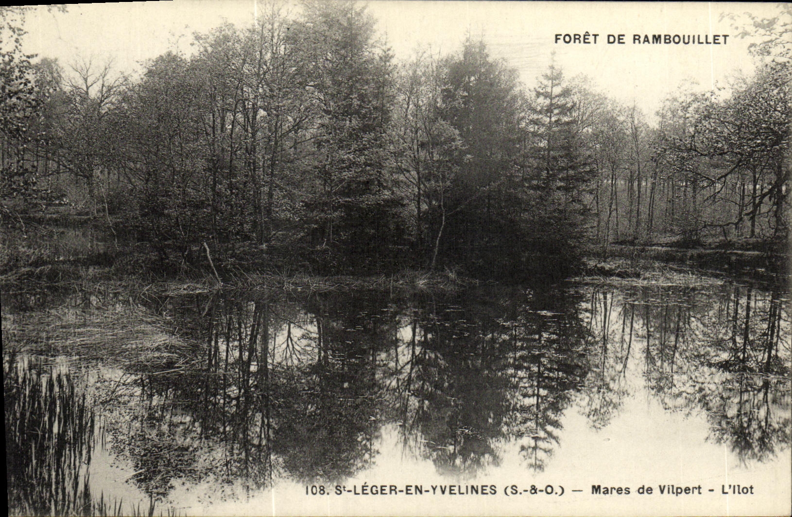 CPA St Leger En Yvelines Mares de Vilpert L ilot Foret de Rambouillet
