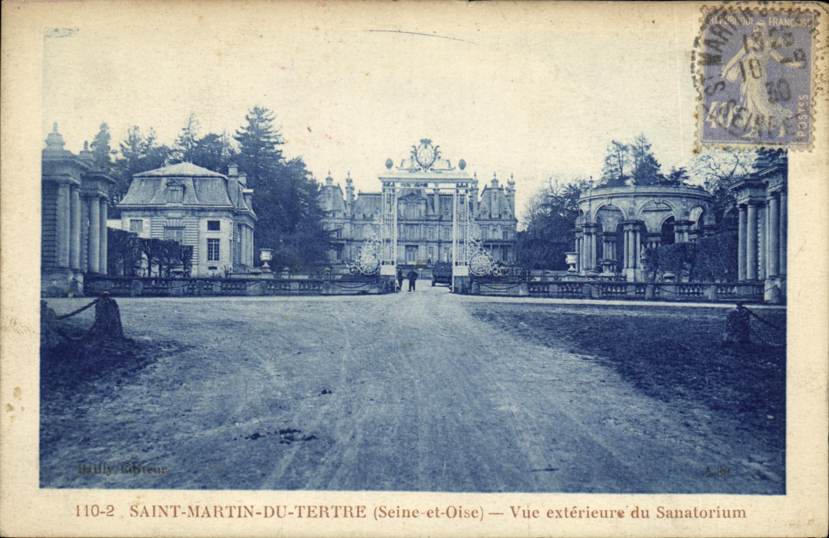 VINTAGE POSTCARD Holy Martin Of the Hillock Seen External of the Sanatorium