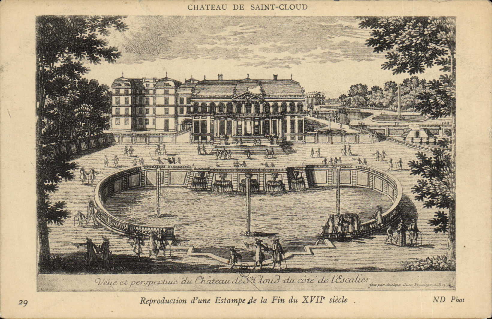 VINTAGE POSTCARD Holy Cloud Castle with 17th