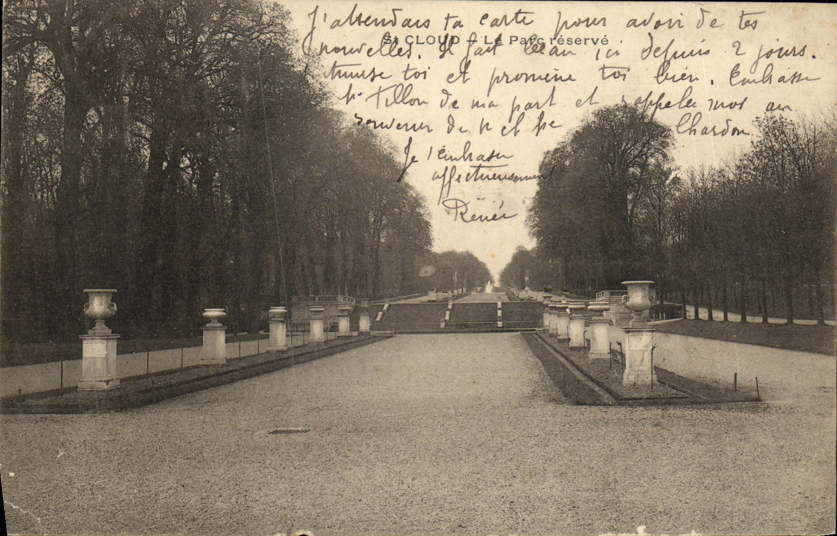 VINTAGE POSTCARD Holy Cloud the park reserve