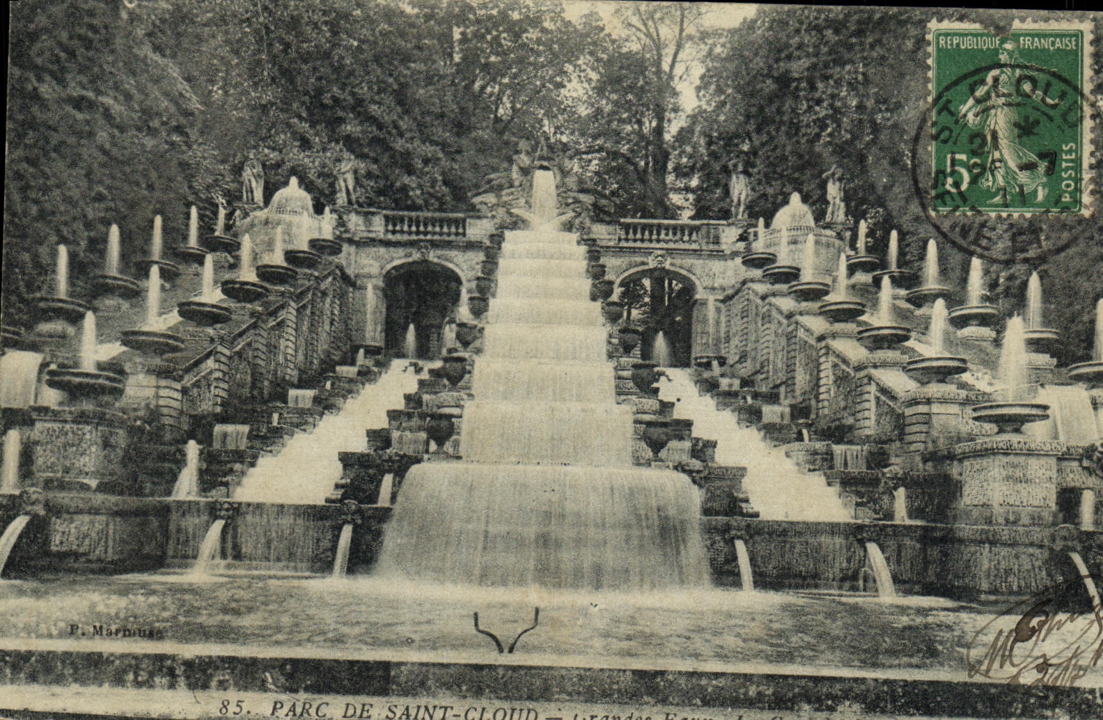 VINTAGE POSTCARD Holy Cloud large Cascades Large Water