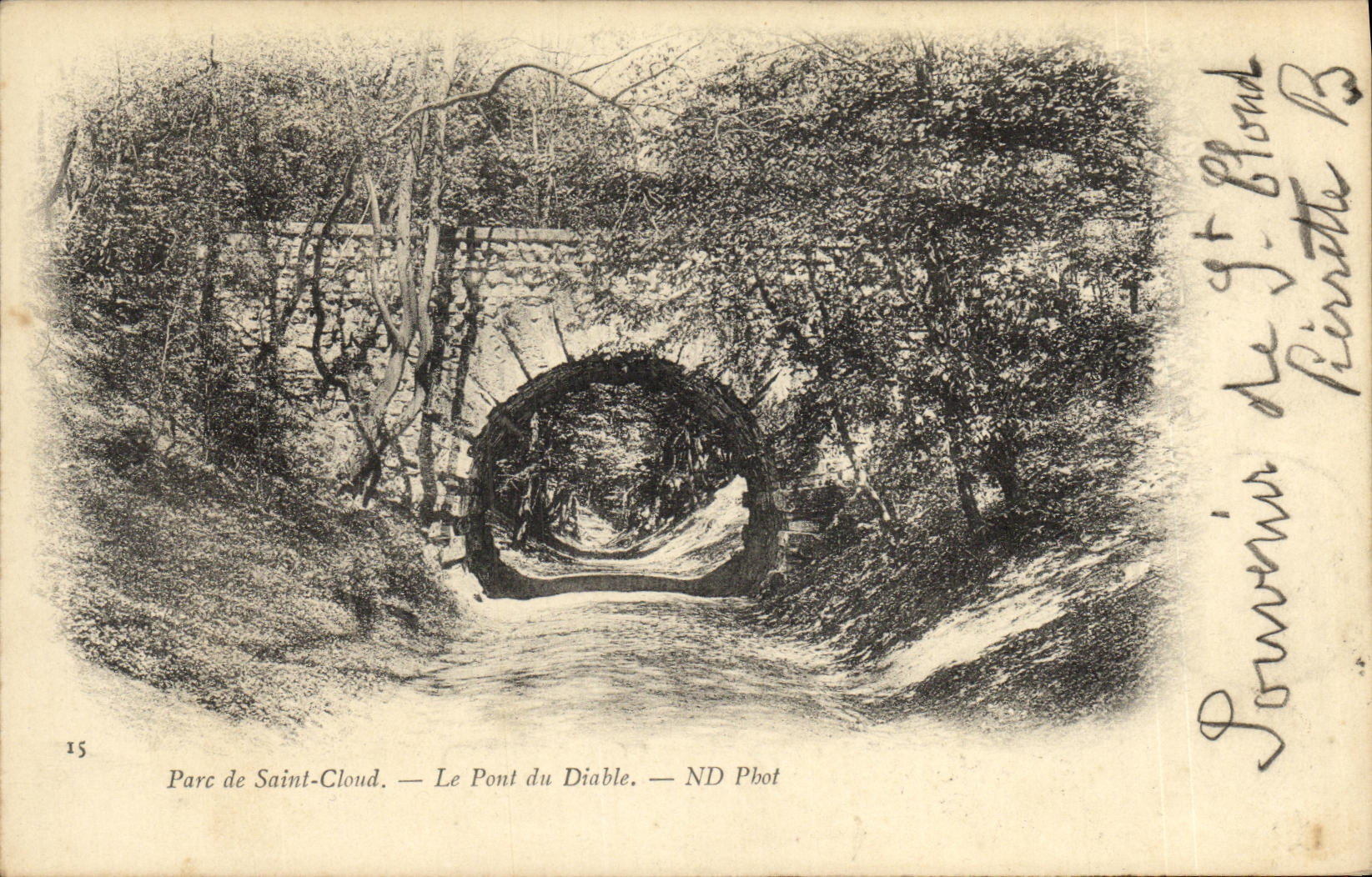 VINTAGE POSTCARD Holy Cloud the Bridge of Devil