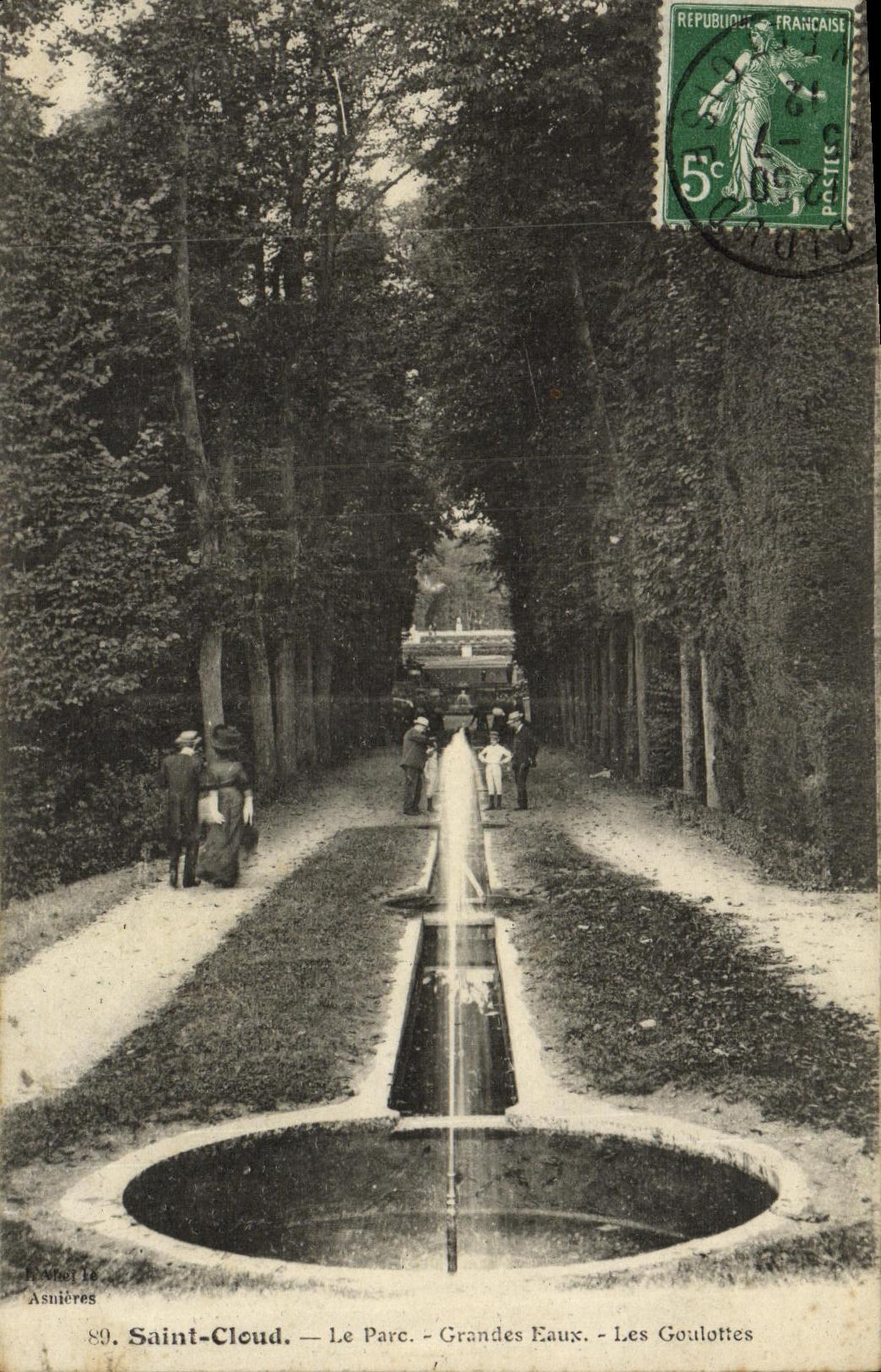 VINTAGE POSTCARD Holy Cloud the Park Large Water Chutes