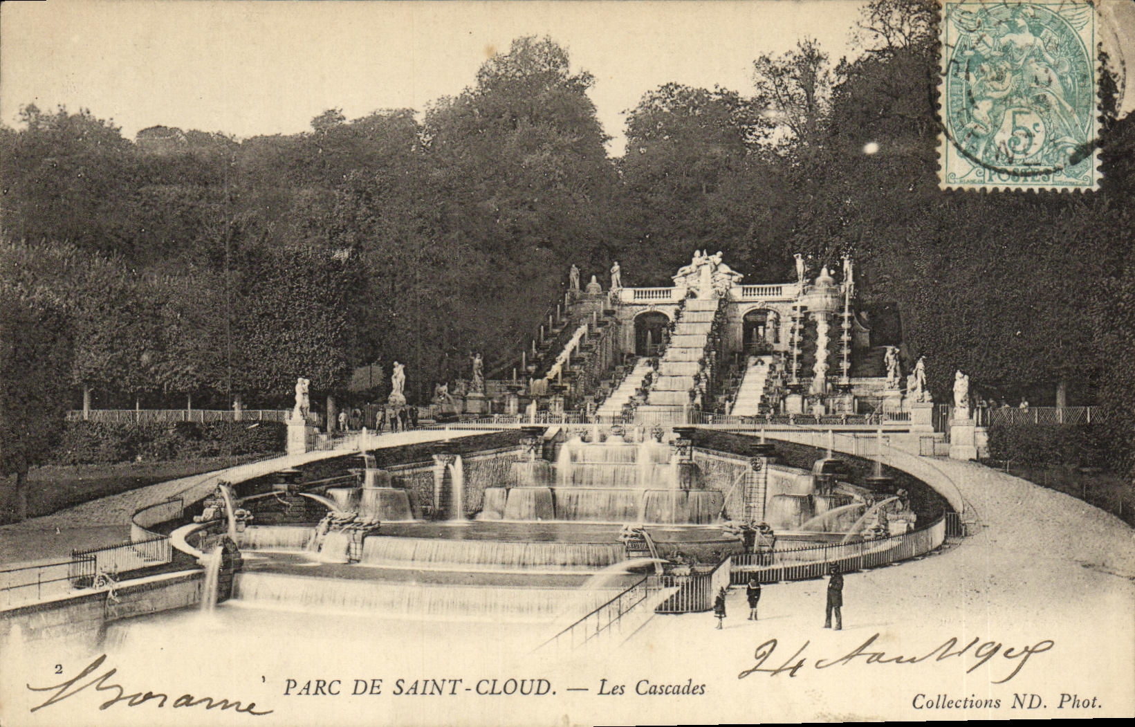 VINTAGE POSTCARD Holy Cloud the Park Cascades