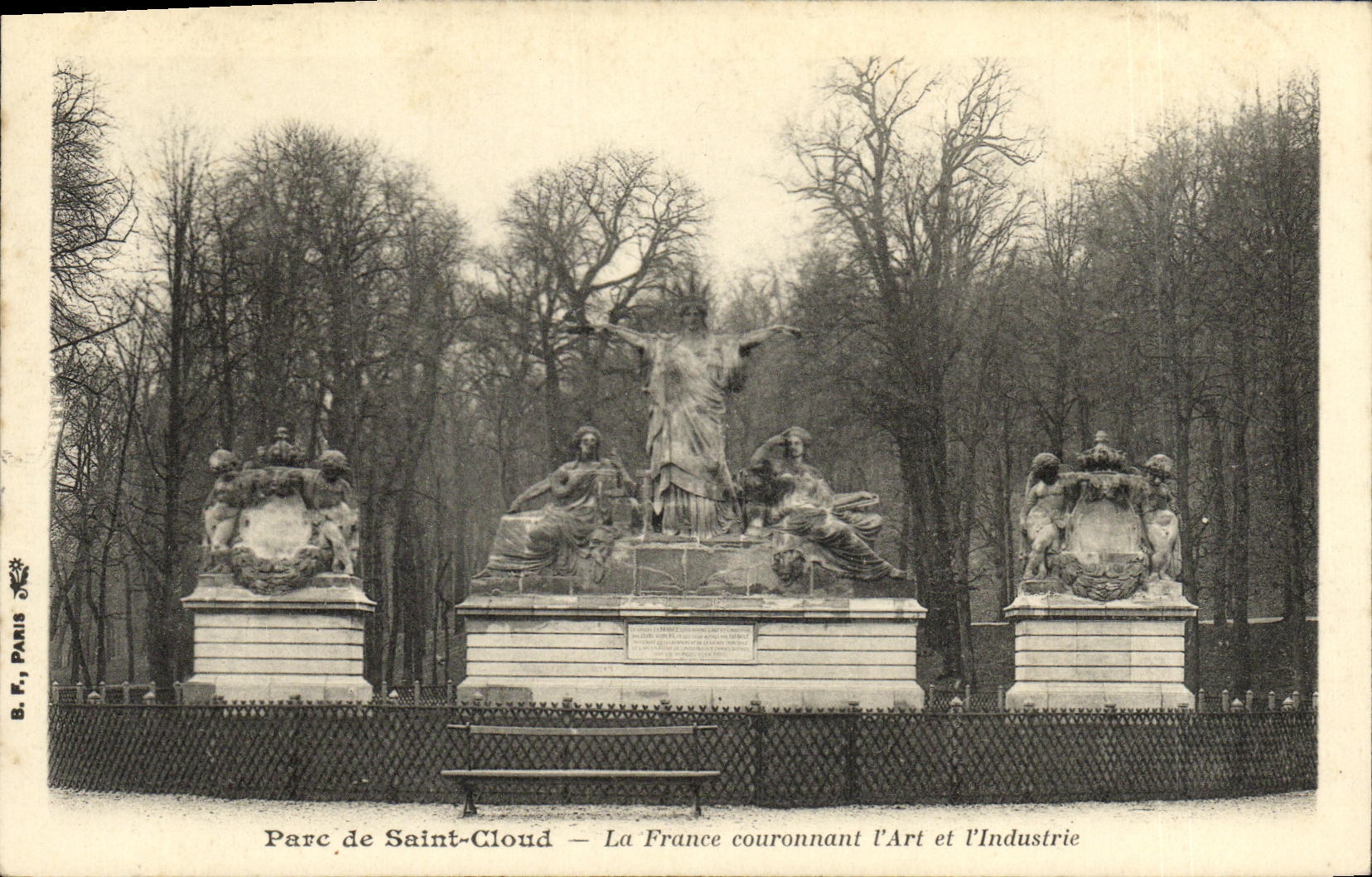 VINTAGE POSTCARD Holy Cloud France crowning L art and L industry