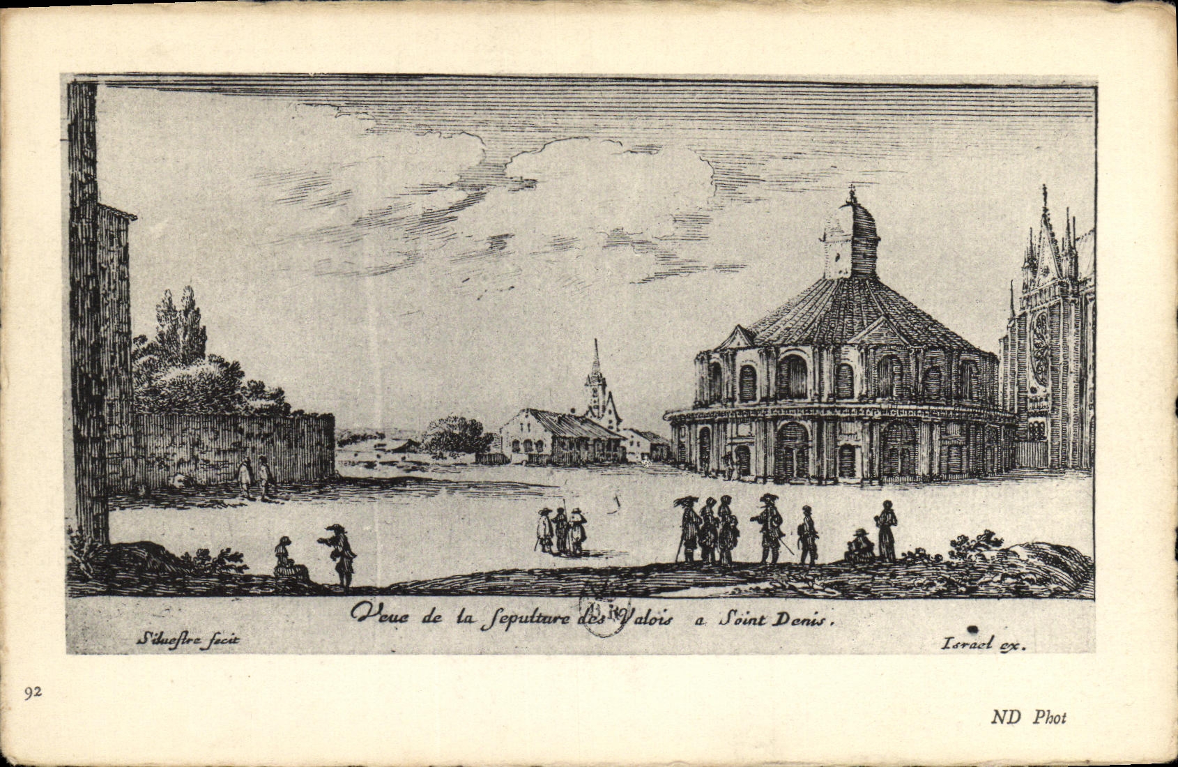 VINTAGE POSTCARD Abbey Of Denis Saint Seen of the Burial of Valois