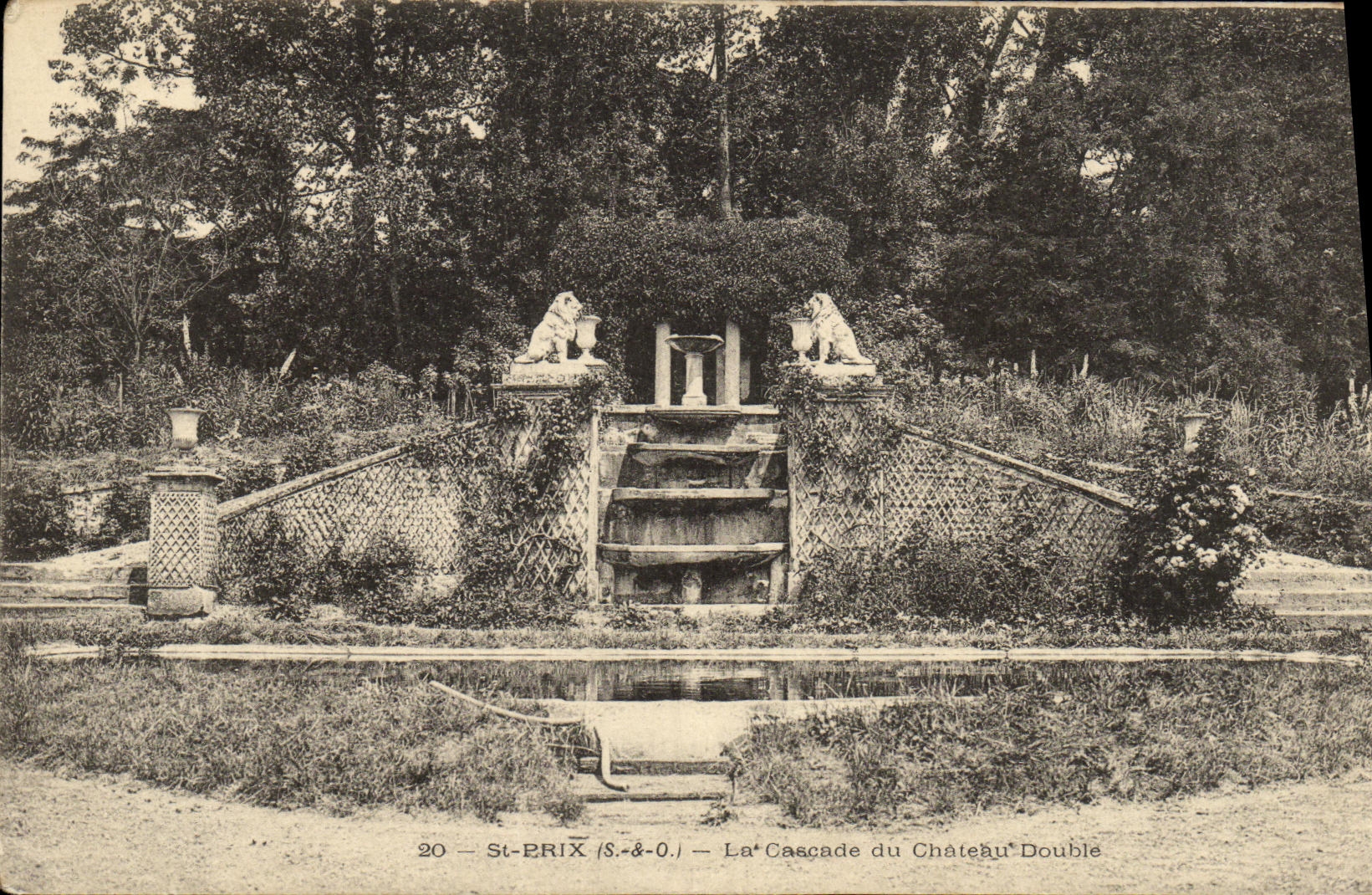 VINTAGE POSTCARD St Brix the Cascade of the Double Castle