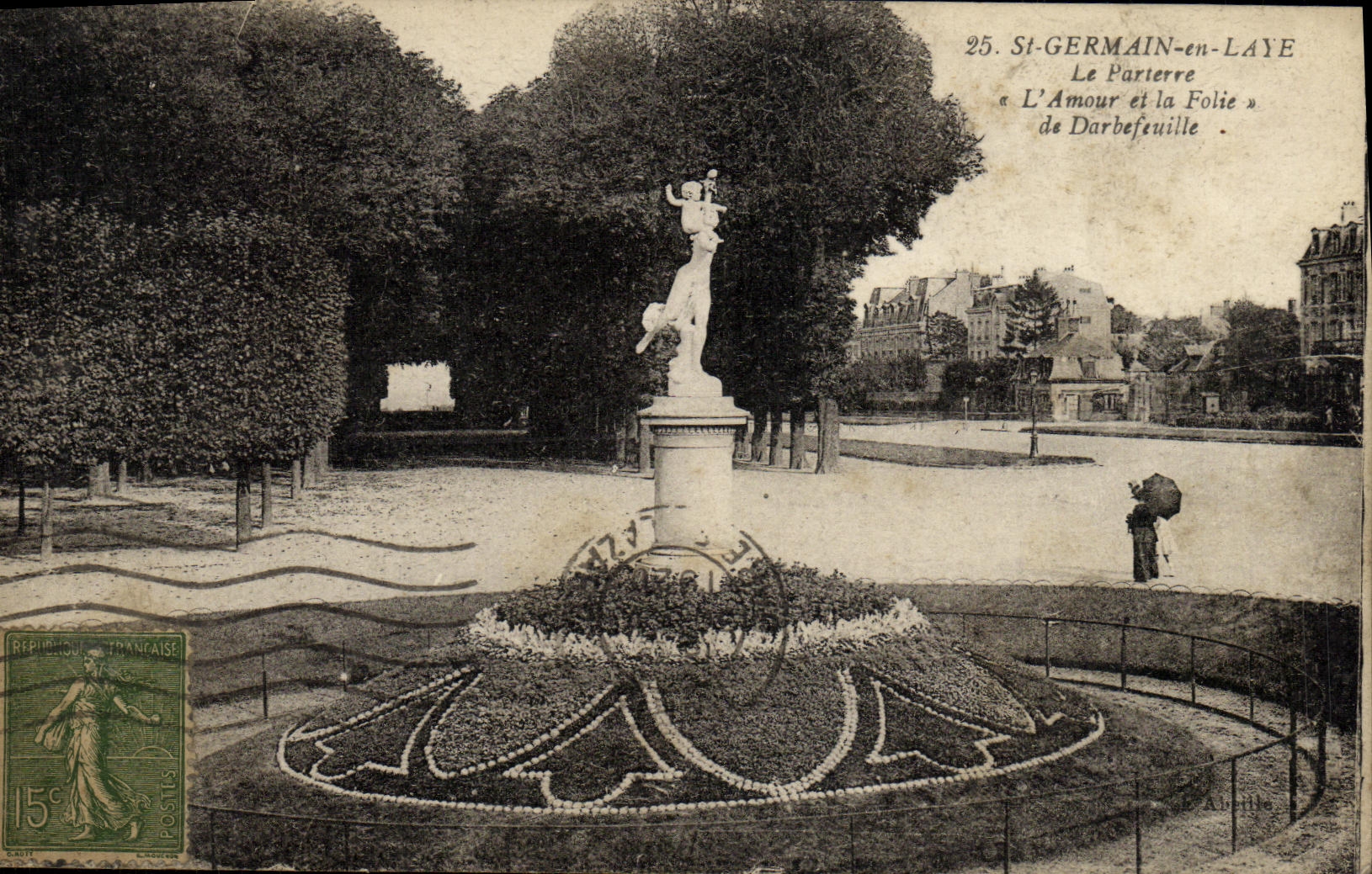 CPA St Germain En Laye Le Parterre L Armour et la Folie de Darbefeuille