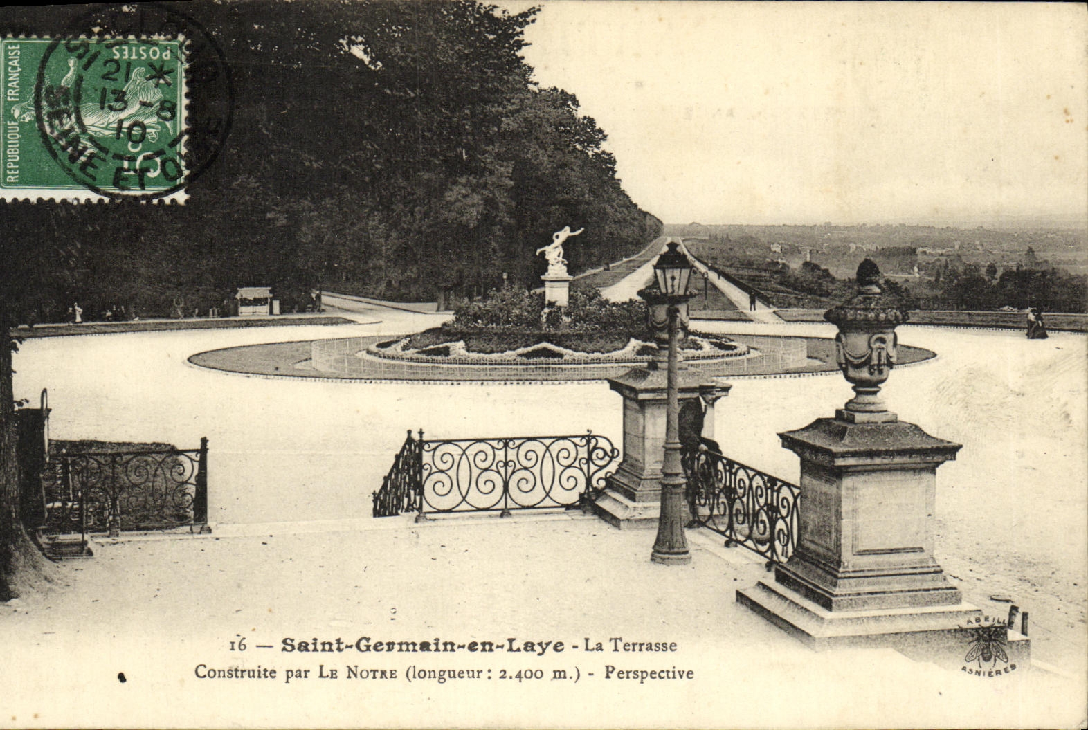CPA Saint Germain en Laye La Terrasse Perspective
