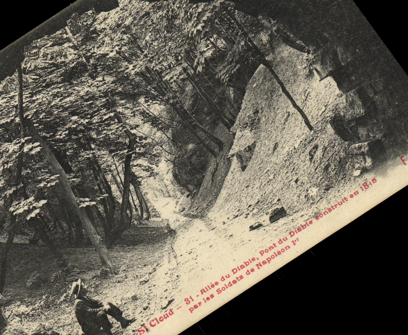 VINTAGE POSTCARD Holy Cloud Gone of the Devil Bridge of the Devil