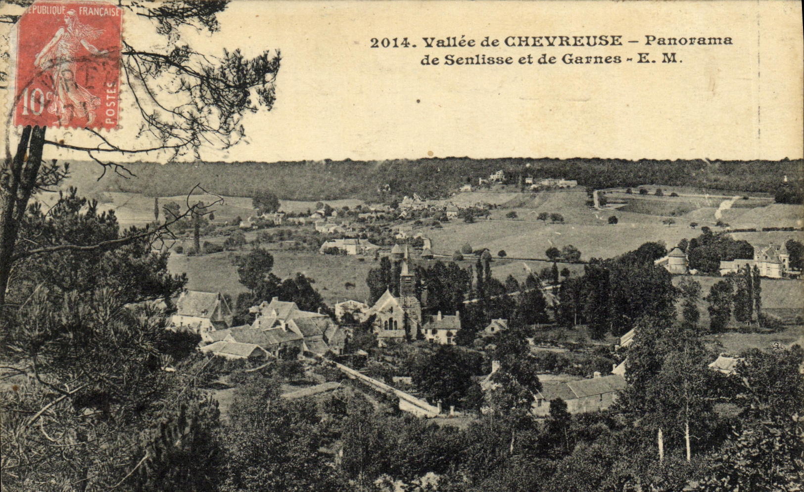 CPA Vallee de Chevreuse Panorama de Senlise et de Garnes
