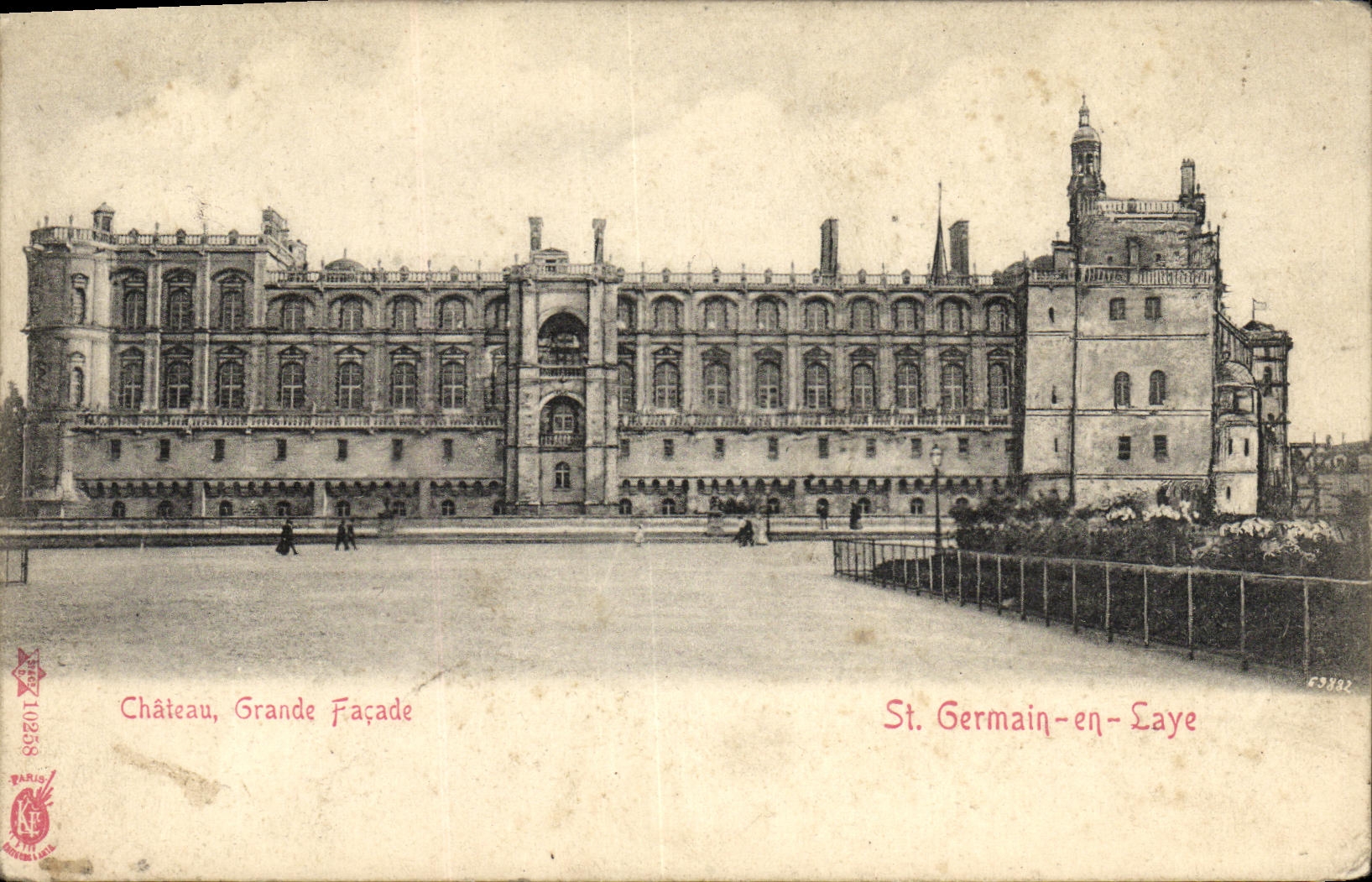 CPA St Germain En Laye Chateau Grande Facade