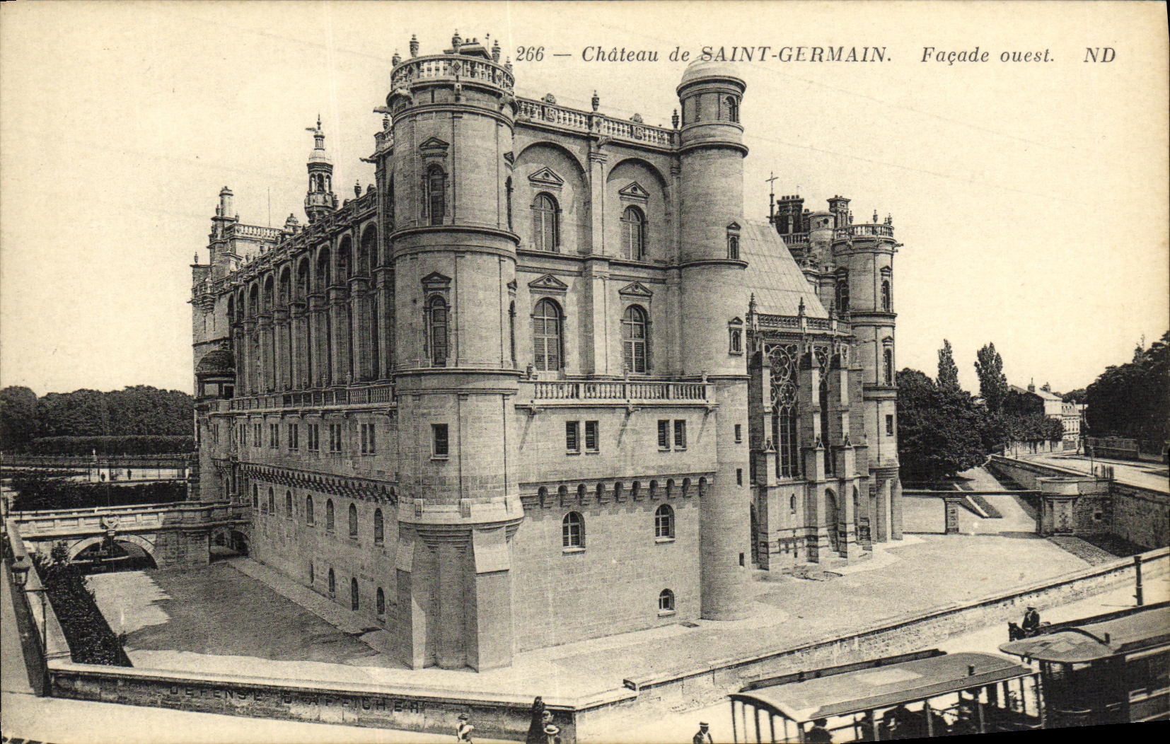 CPA Chateau de Saint Germain Facade Ouest