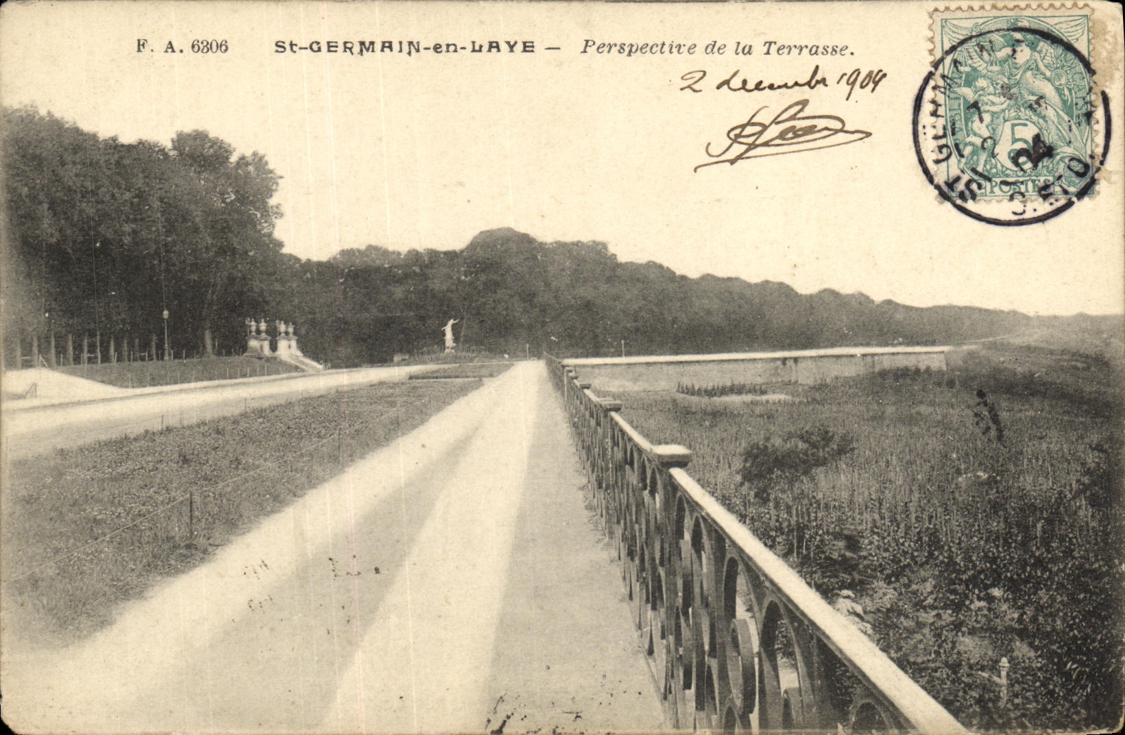 CPA Saint Germain En Laye Perspective de la Terrasse