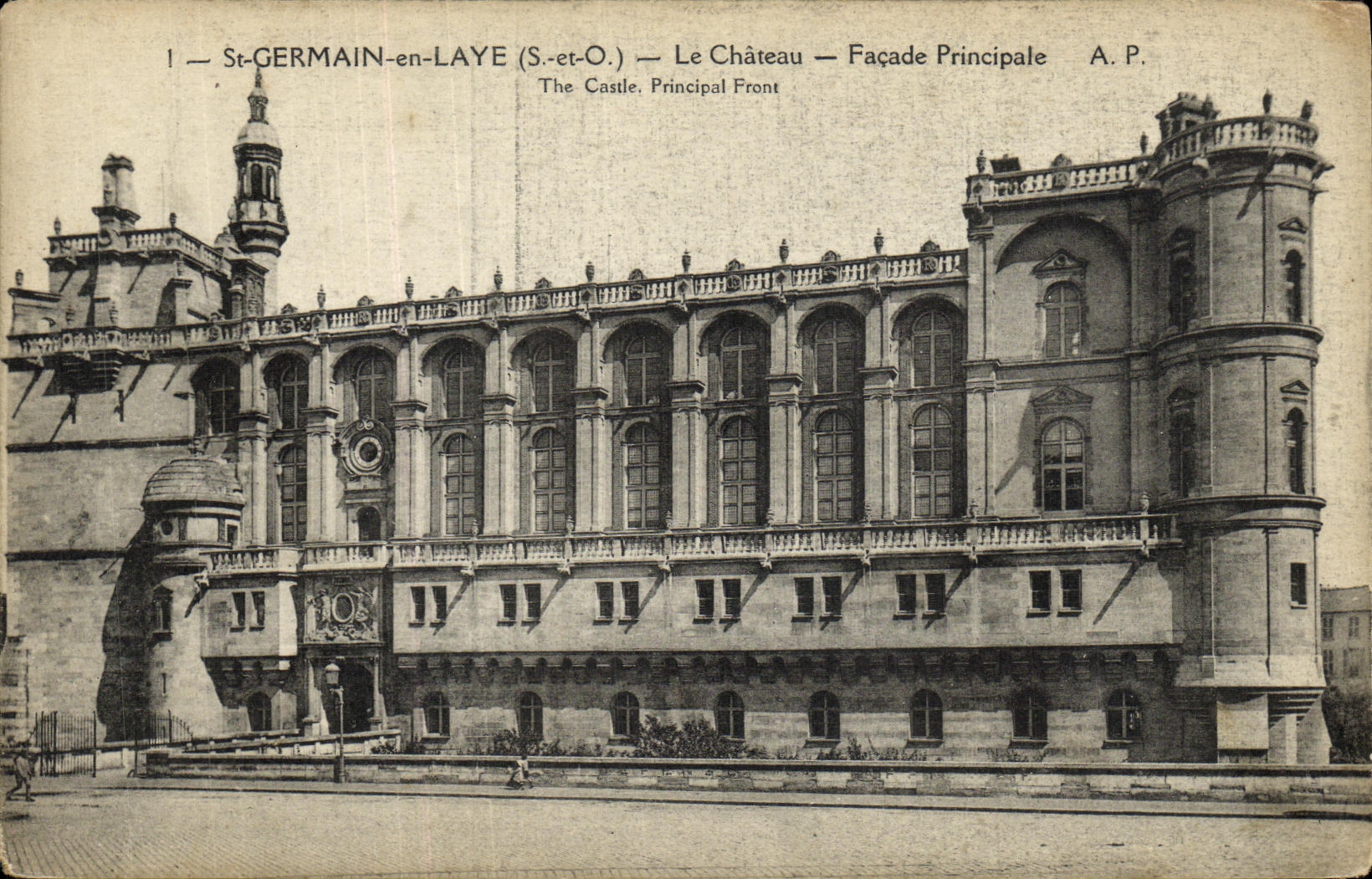 CPA Saint Germain En Laye Le Chateau Facade Principale