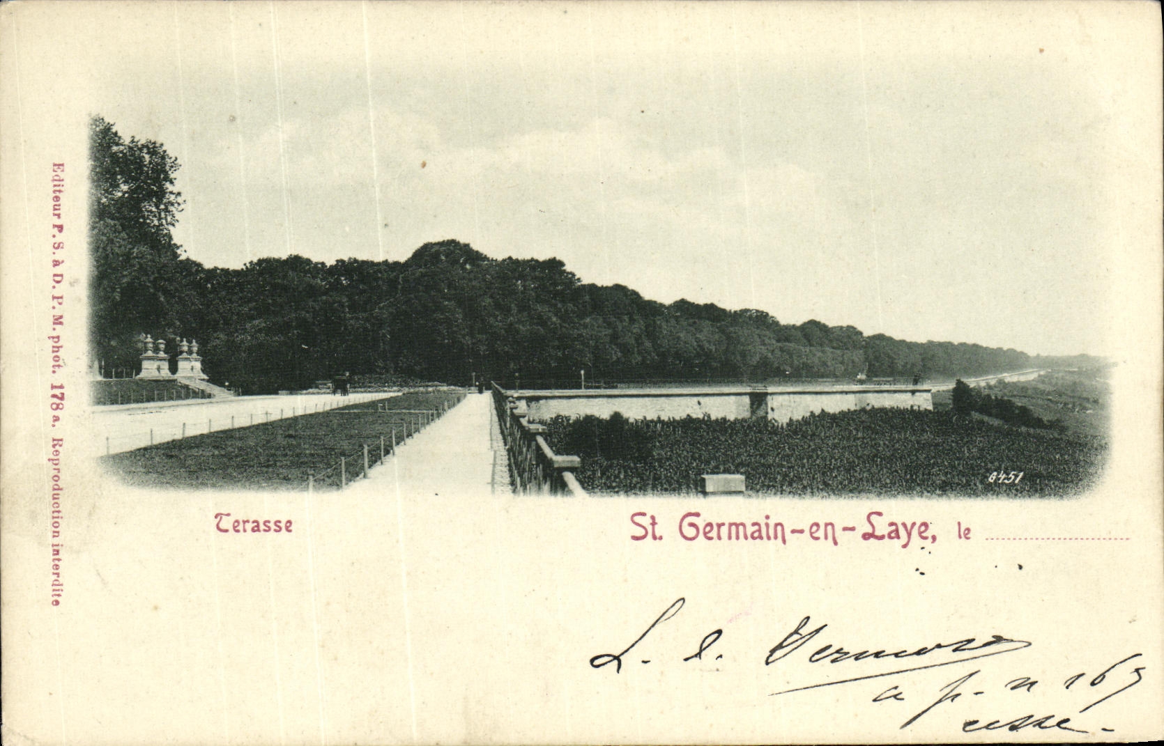 CPA St Germain en Laye Terrasse
