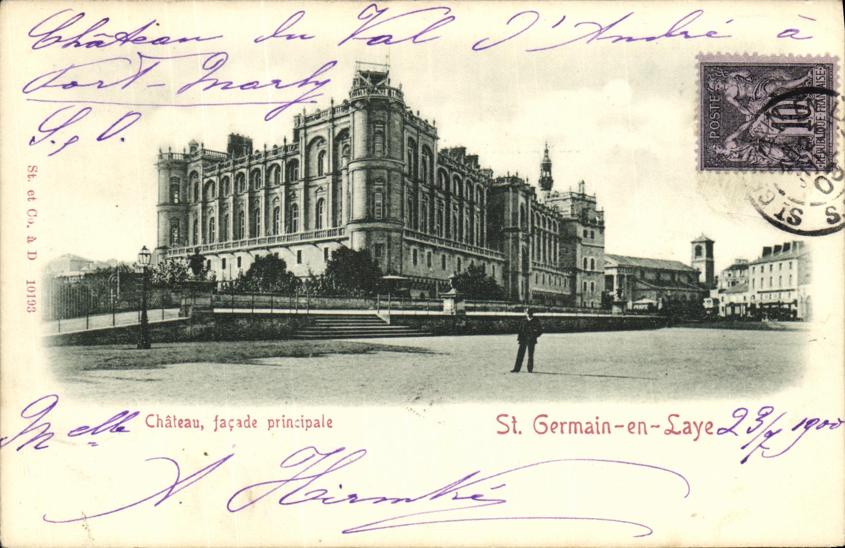 CPA St Germain en Laye Chateau Facade Principale