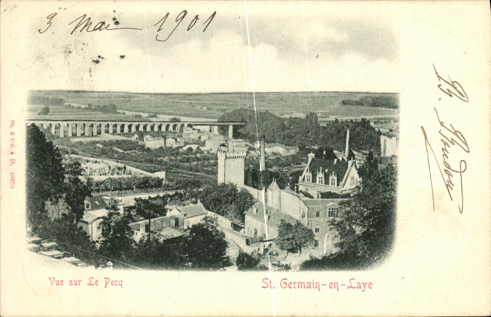 CPA St Germain En Laye Vue sur Le Pecq