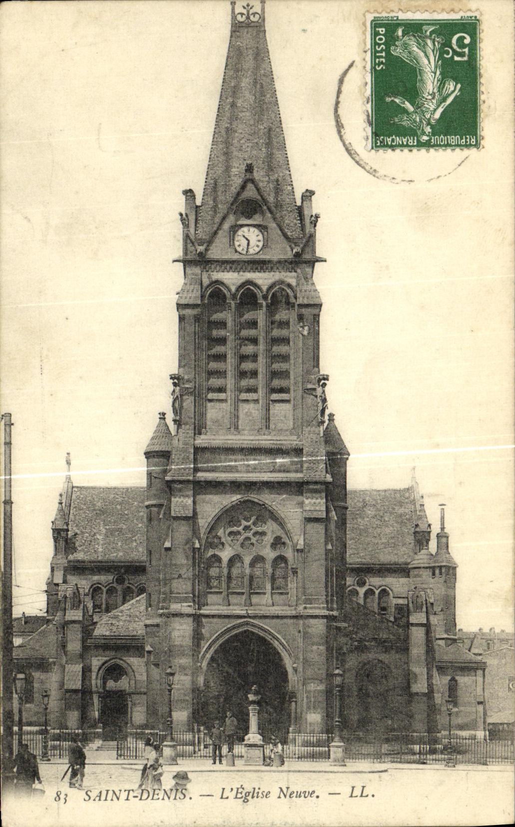 VINTAGE POSTCARD Holy Denis L New Church