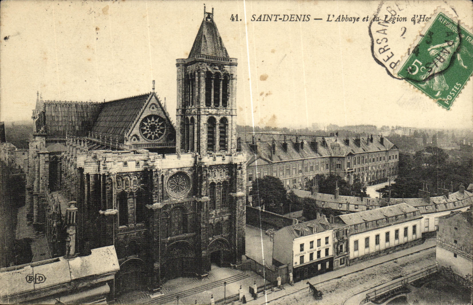 VINTAGE POSTCARD Holy Denis L Apse and the Legion D honor