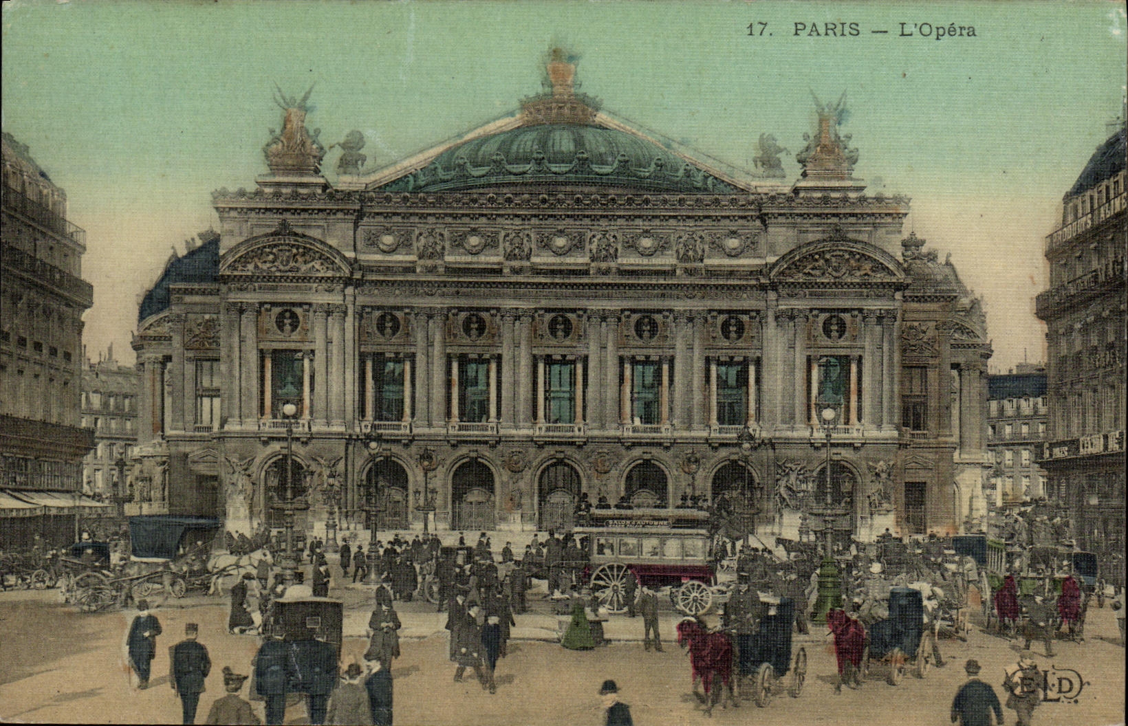 CPA Paris L Opera carte toilee 