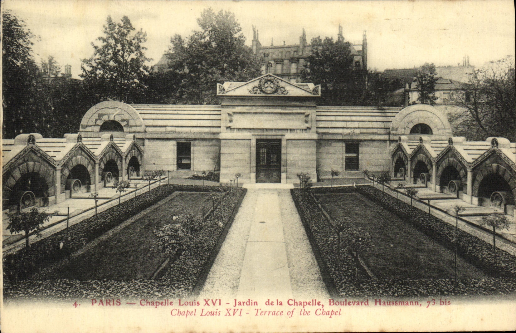CPA Paris Chapelle Louis XVl Jardin de la Chapelle Boulevard de la Chapelle