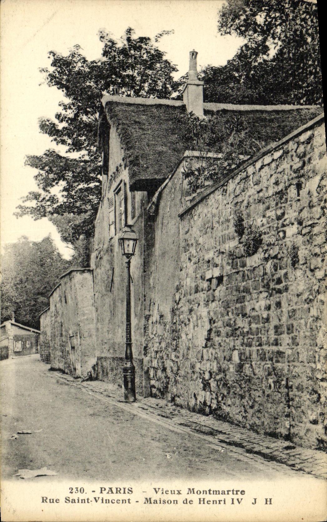 CPA Paris Vieux Montmartre Rue Saint Vincent Maison de Henri IV