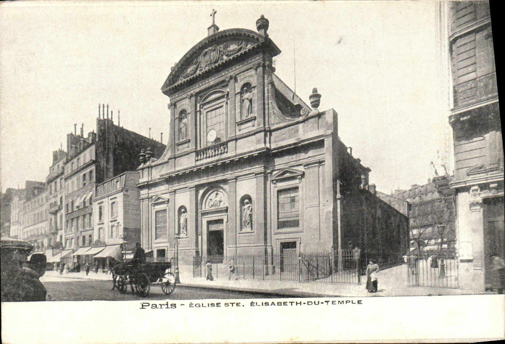 CPA Paris Eglise Ste Elisabeth du Temple