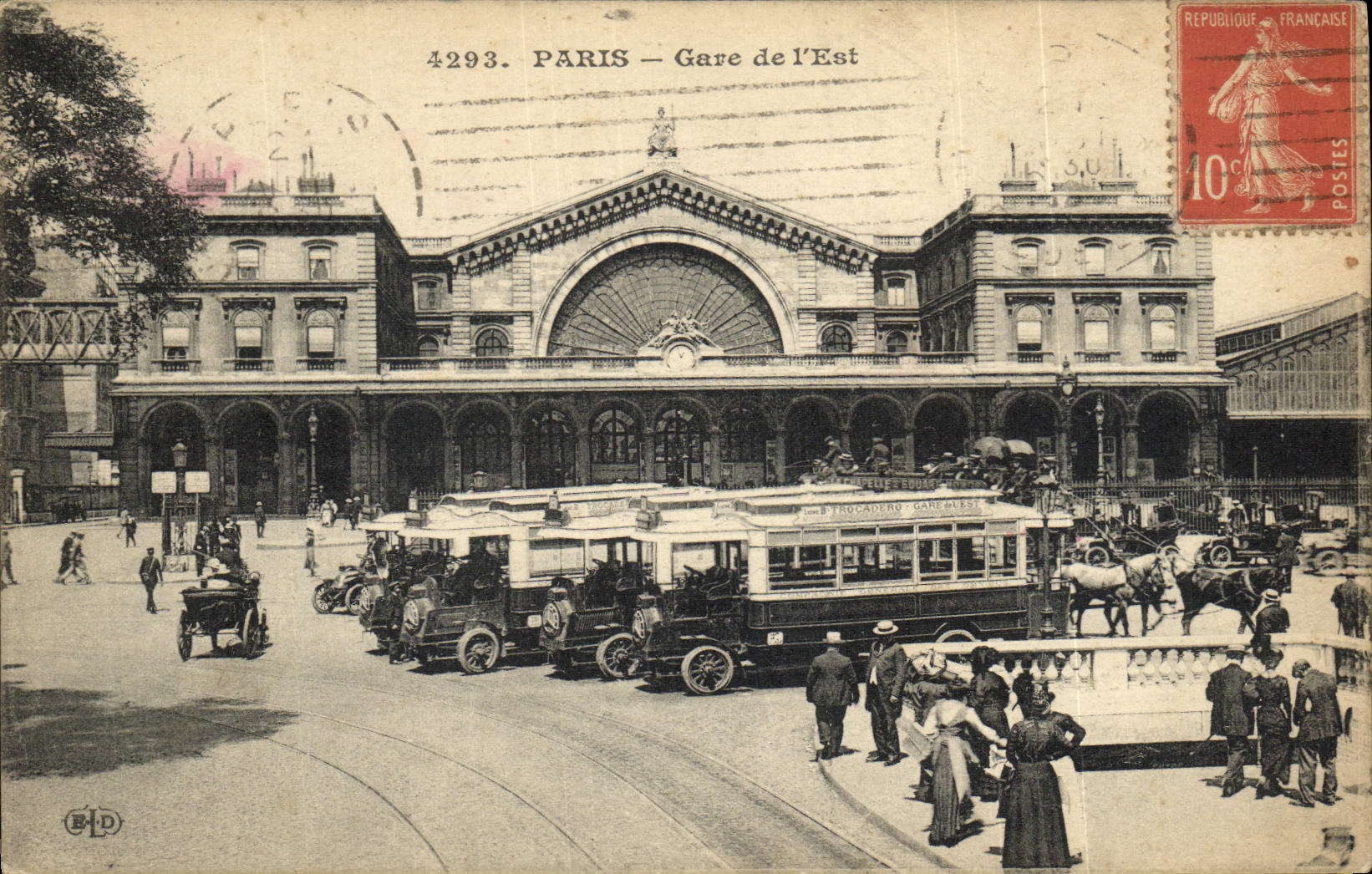 VINTAGE POSTCARD Paris Gare L Is Subway