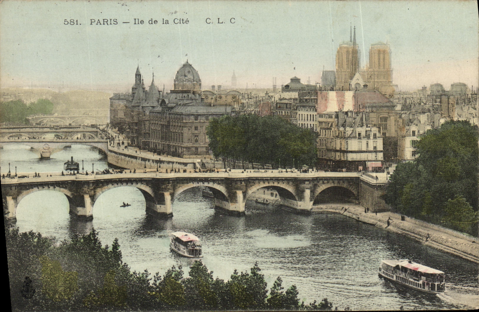CPA Paris lle de la Cite Notre Dame