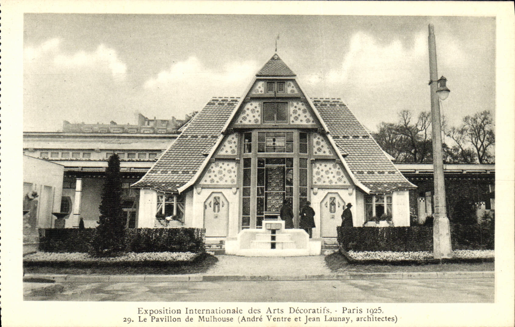 CPA Exposition Internationale des Arts Decoratifs Paris La Pavillon de Mulhouse 