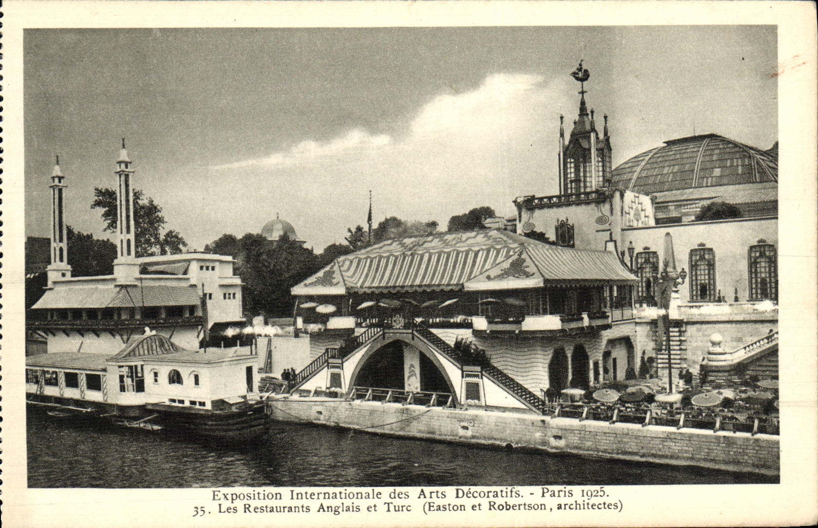 CPA Exposition Internationale des Arts Decoratifs Paris Les Restaurants Anglais et Turc