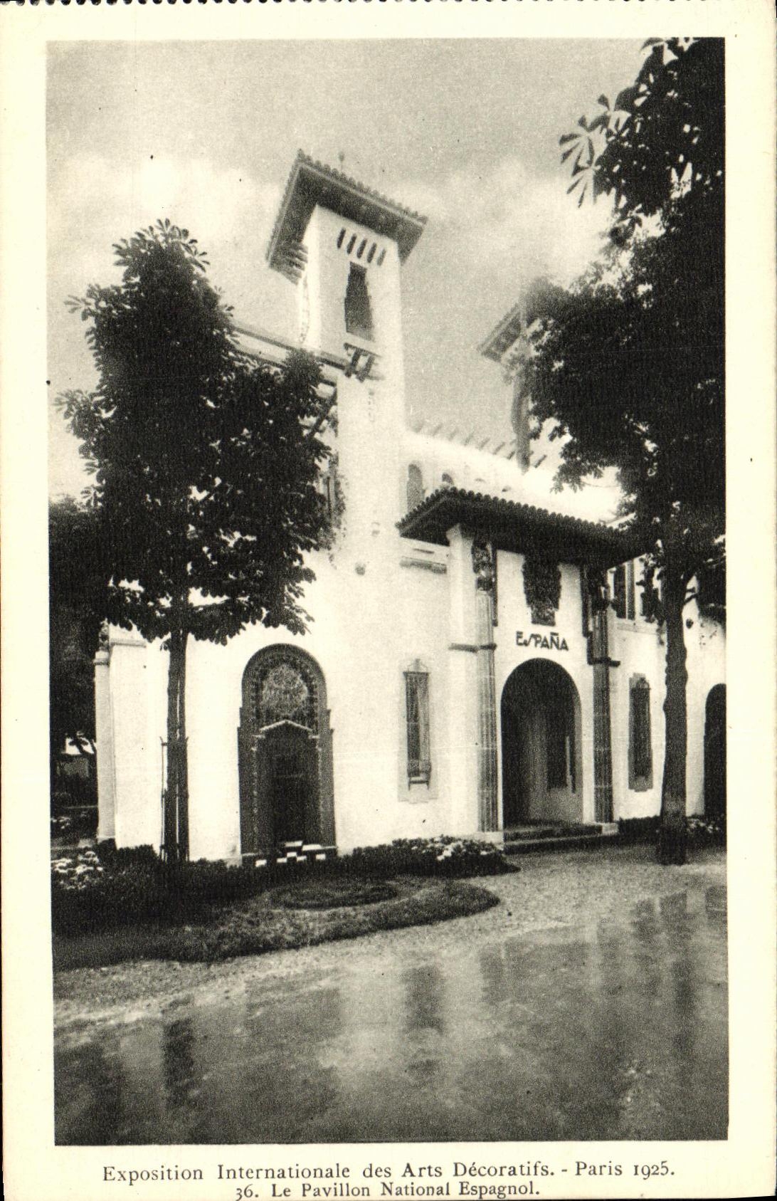 CPA Exposition Internationale des Arts Decoratifs Paris Le Pavillon National Espagnol Espagne