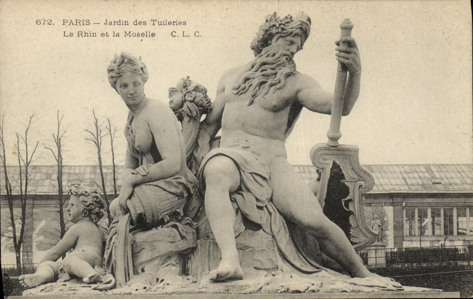 CPA Paris Jardin des Tuileries Le Rhin et la Moselle