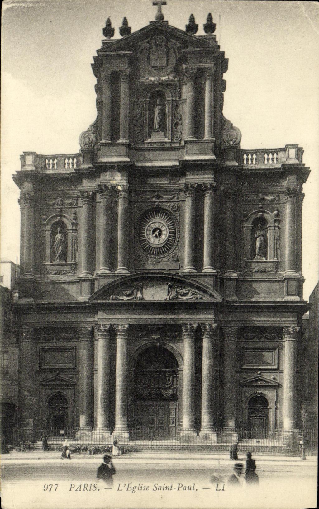 CPA Paris L Eglise Saint Paul