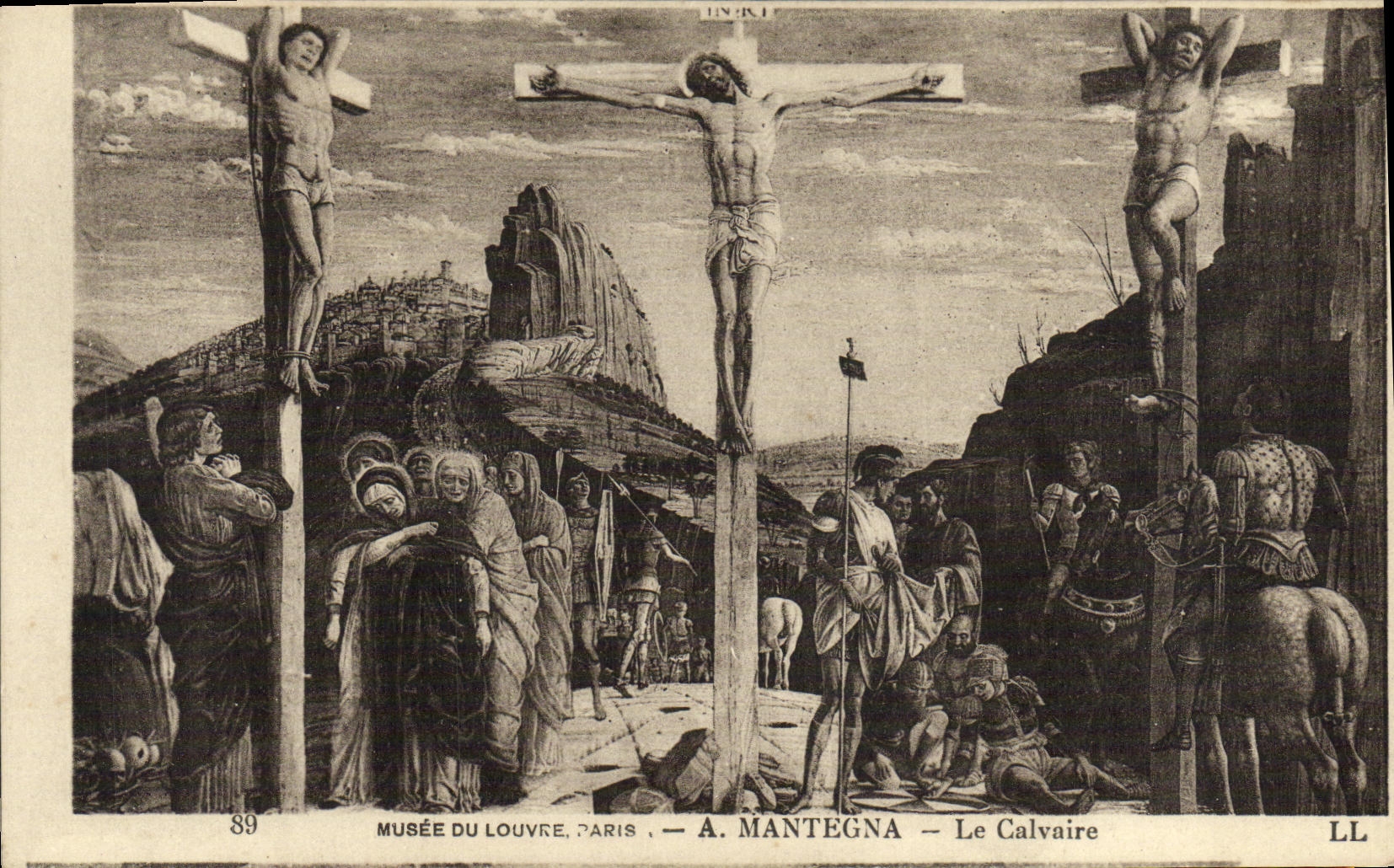 La POSTAL Musee de la VENDIMIA de la lumbrera Paris tiene Mantegna el martirio