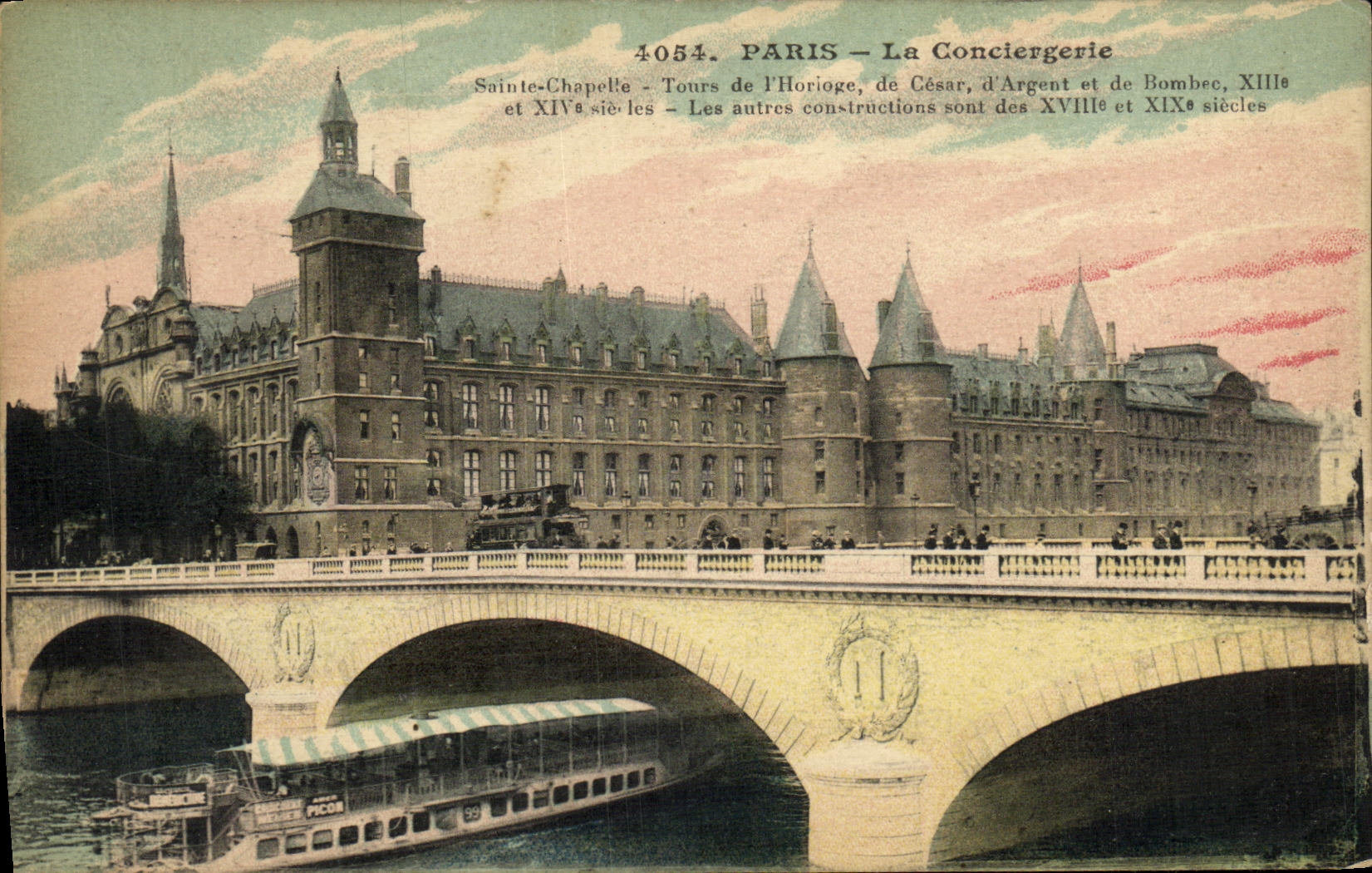 VINTAGE POSTCARD Paris the Caretaker s lodge Barge