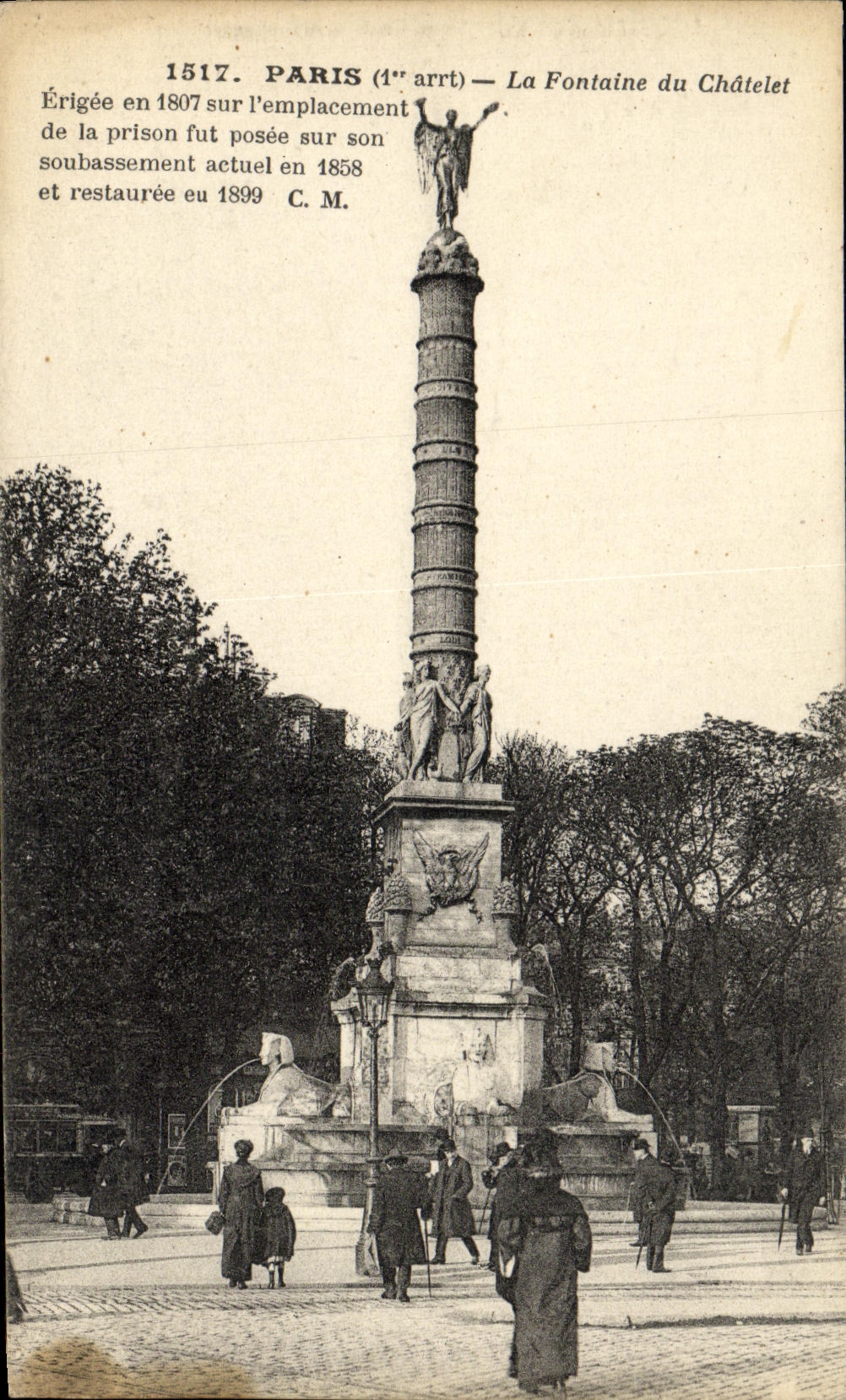 CPA Paris La Fontaine du Chatelet