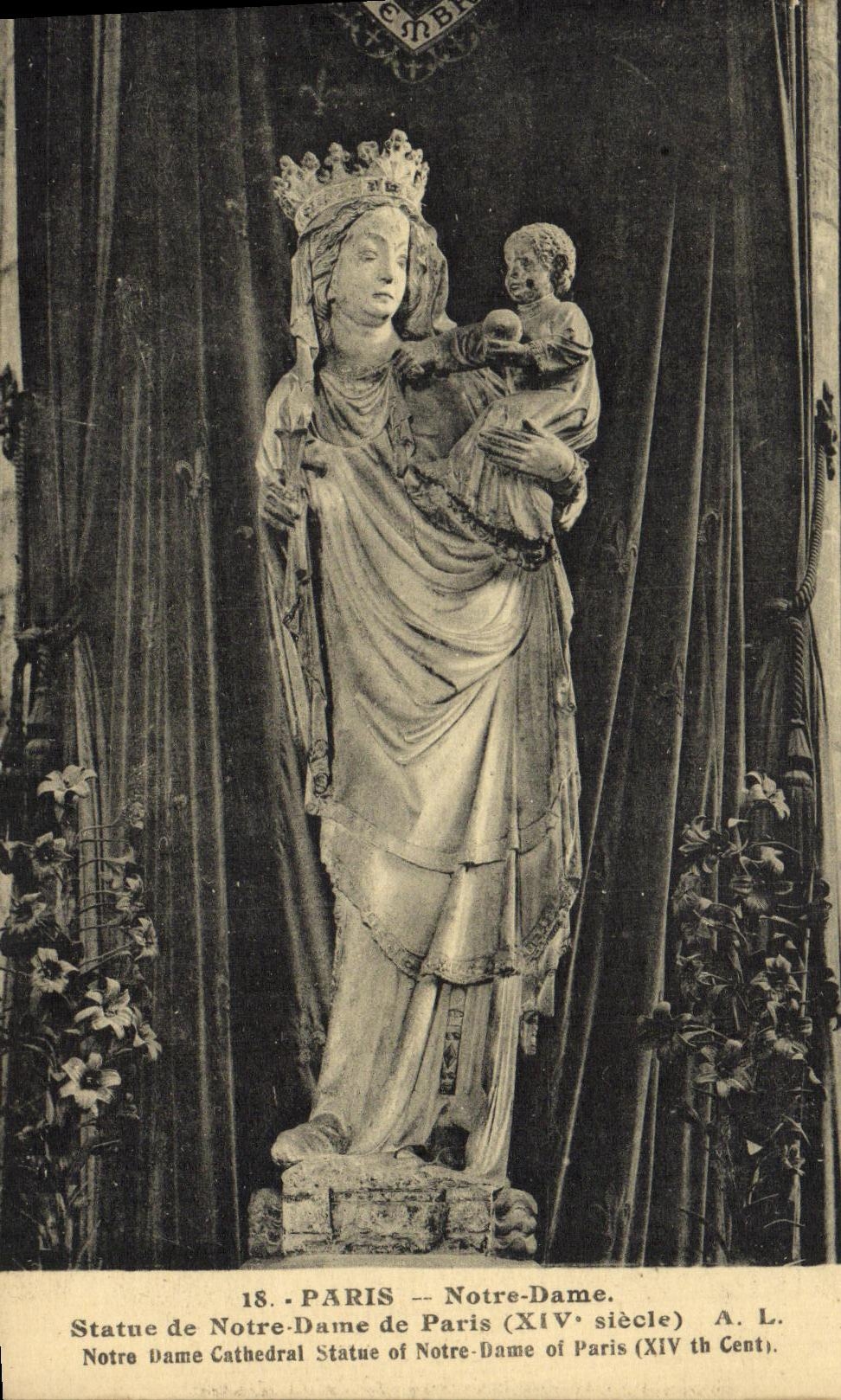 VINTAGE POSTCARD Paris Notre Dame Rules