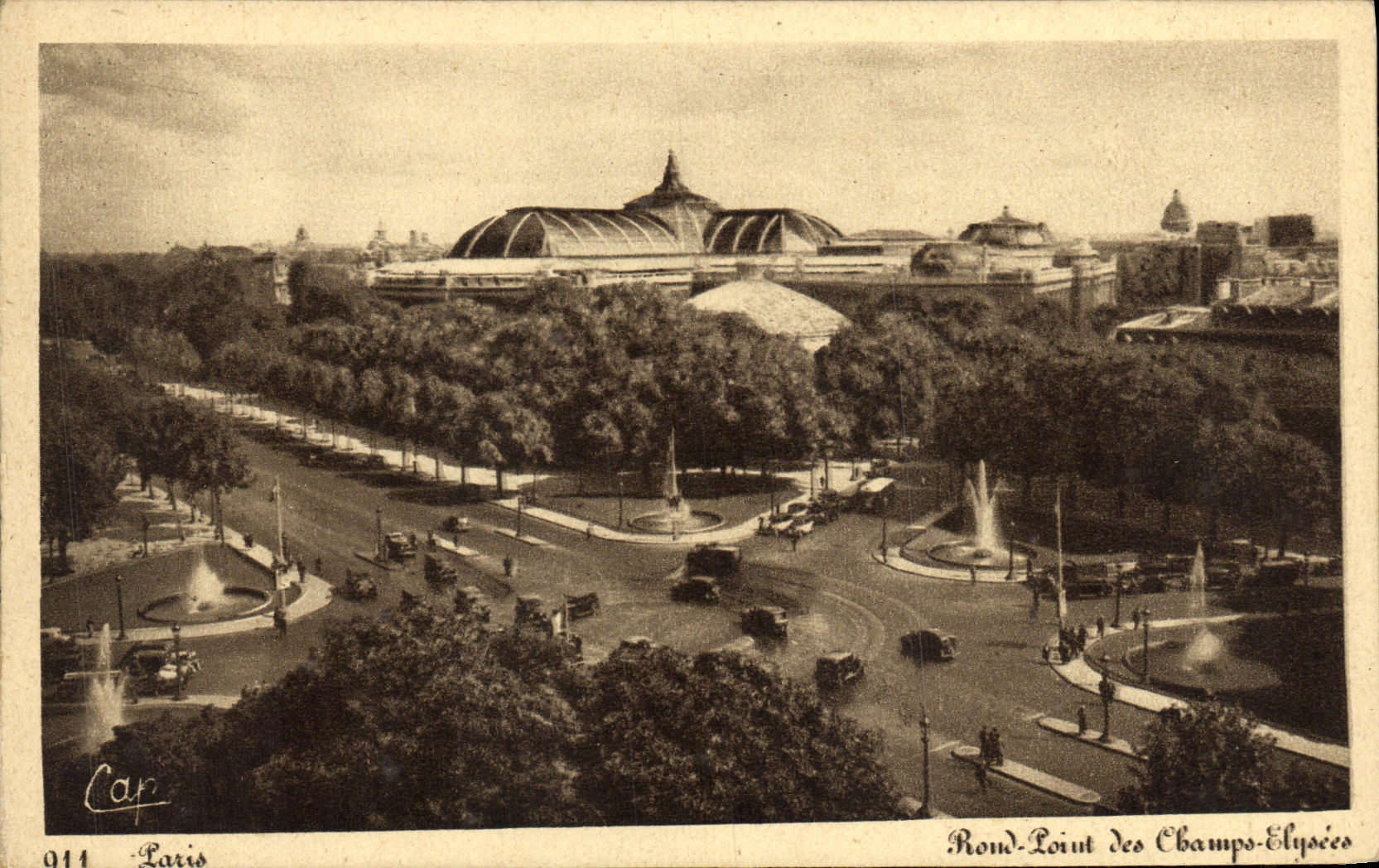 CPA Paris Rond point des Champs Elysees