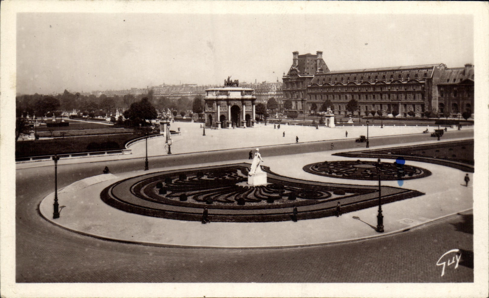 Opinion de Paris de la POSTAL de la VENDIMIA sobre el carrusel