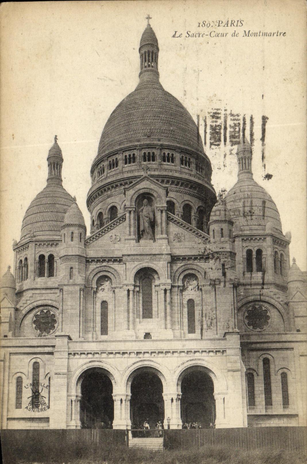 VINTAGE POSTCARD Paris Of the Sacring Heart of Montmartre