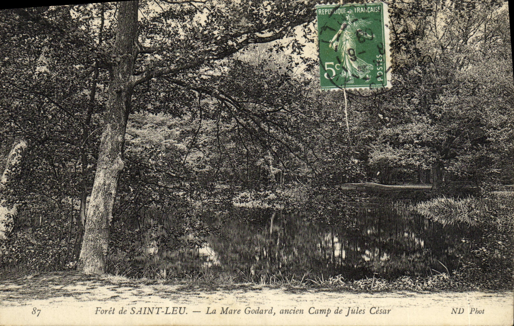 CPA Saint Leu La Mare Godard Ancien Camp de Jules Cesar
