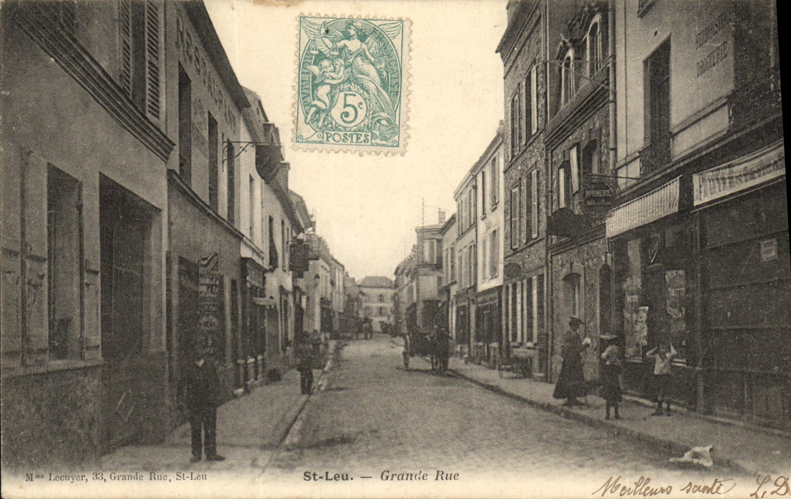 CPA Saint Leu Grande Rue